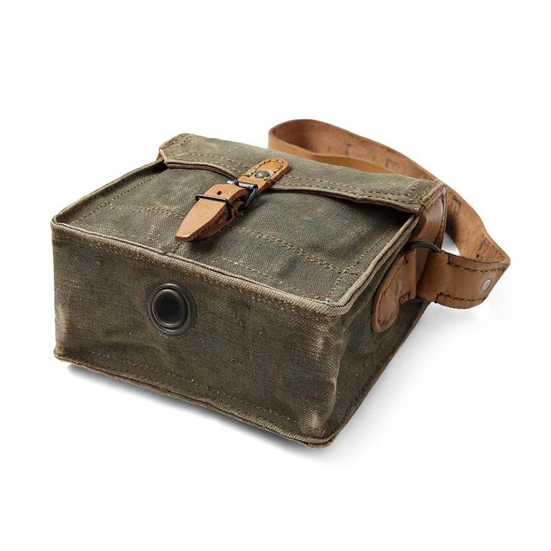 MILITARY（ミリタリー） 実物 USED フランス軍 キャンバスレザー