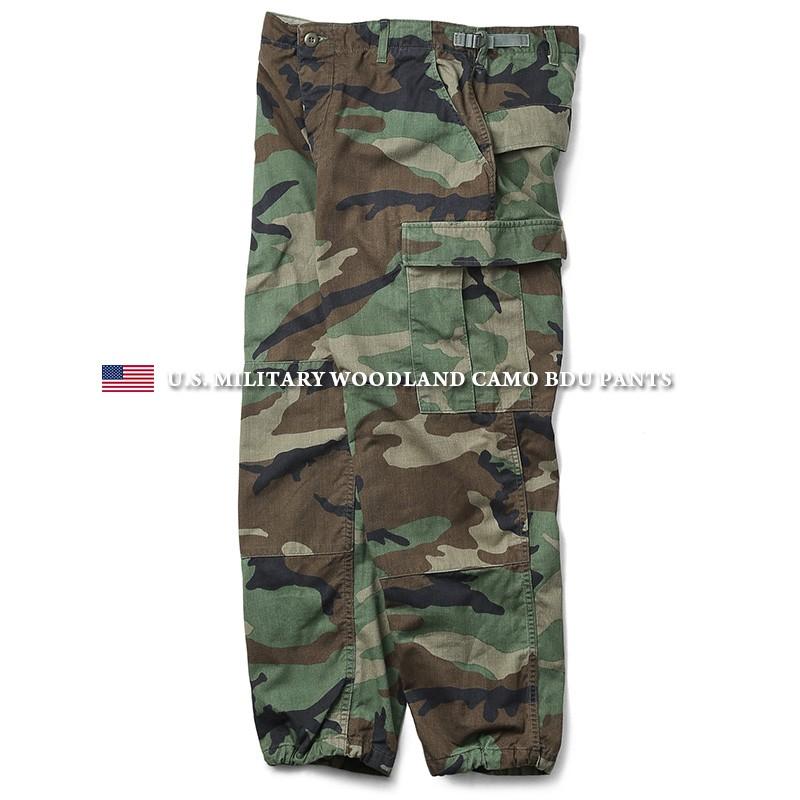 MILITARY（ミリタリー） 実物 USED 米軍 BDU WOODLAND CAMO カーゴ