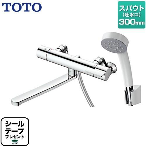 TOTO 浴室水栓 スパウト300mm TOTO TBV03408J 壁付サーモスタット混合