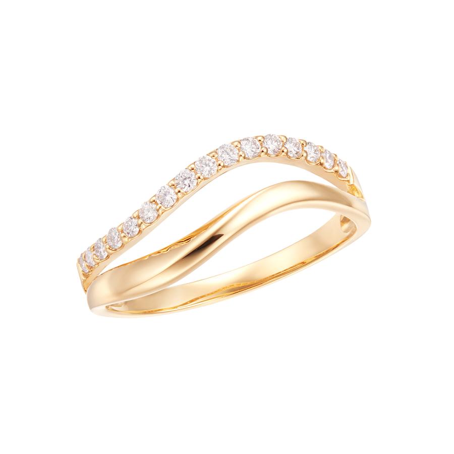 ジュエリーツツミ K18イエローゴールドダイヤモンドリング