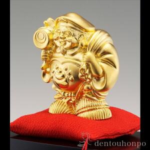 高岡銅器／布袋様の置物 軍配布袋18号 越井栄山作品／送料無料 : 檜屋