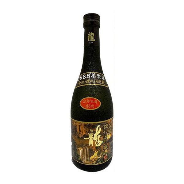 泡盛 龍 1988年製造 鍾乳洞 貯蔵酒 令和元年 43度 720ml 金武酒造 焼酎