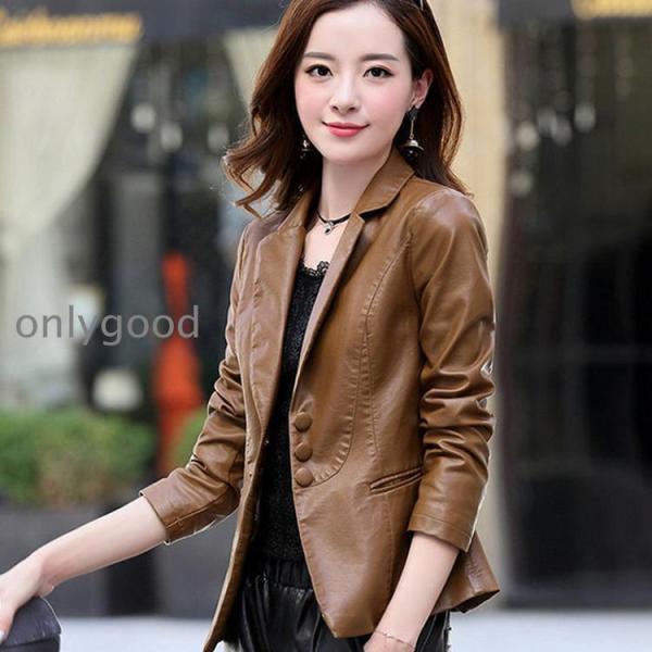 レディース革ジャン 秋冬 レザージャケット ライダースジャケット