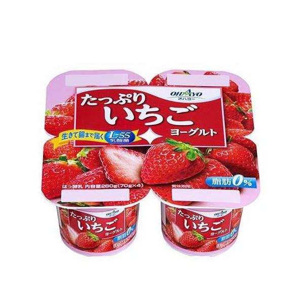 岡山県】【岡山市中区】【オハヨー乳業】たっぷりいちごヨーグルト4P