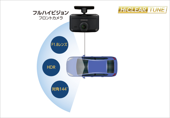 1カメラドライブレコーダー DRV-R30S 日本製 3年保証 高画質2.7V型液晶