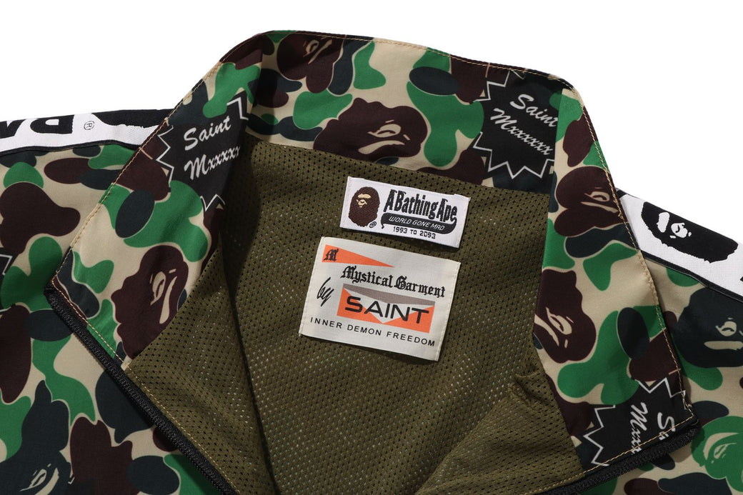 BAPE X SAINT MXXXXXX 】ABC CAMO TRACK JACKET | bape.com