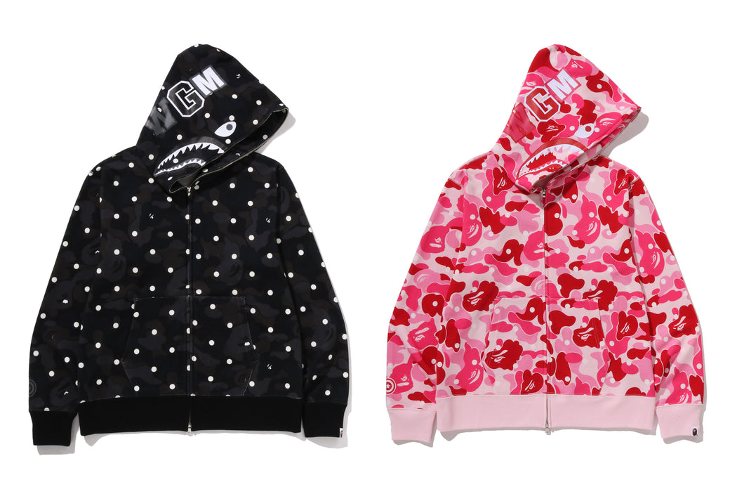 ABC DOT SHARK FULL ZIP HOODIE | bape.com