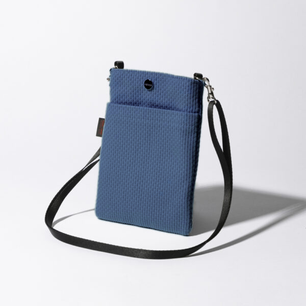 sasicco スマホショルダー ターコイズ | 三河木綿 刺子織 | タネイ