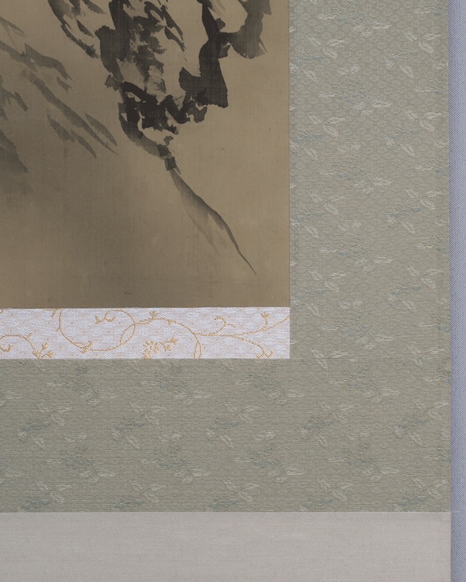 三尾呉石 月下岩上猛虎之圖 | 掛軸(掛け軸)販売／表装ご依頼は掛軸