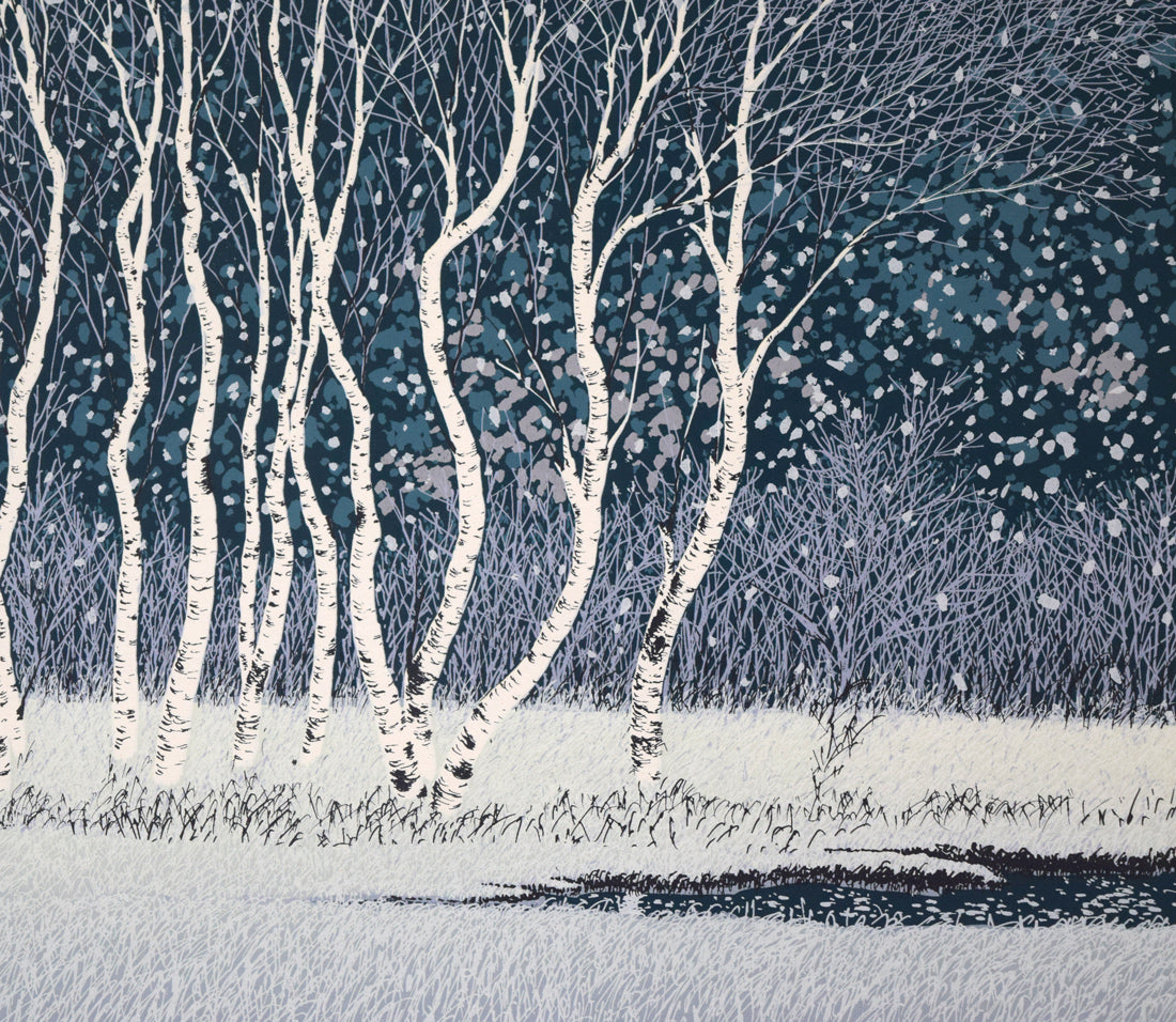 宮田圭、「富嶽四季・冬-Ⅱ」、希少画集の額装画、四季、風景、人気