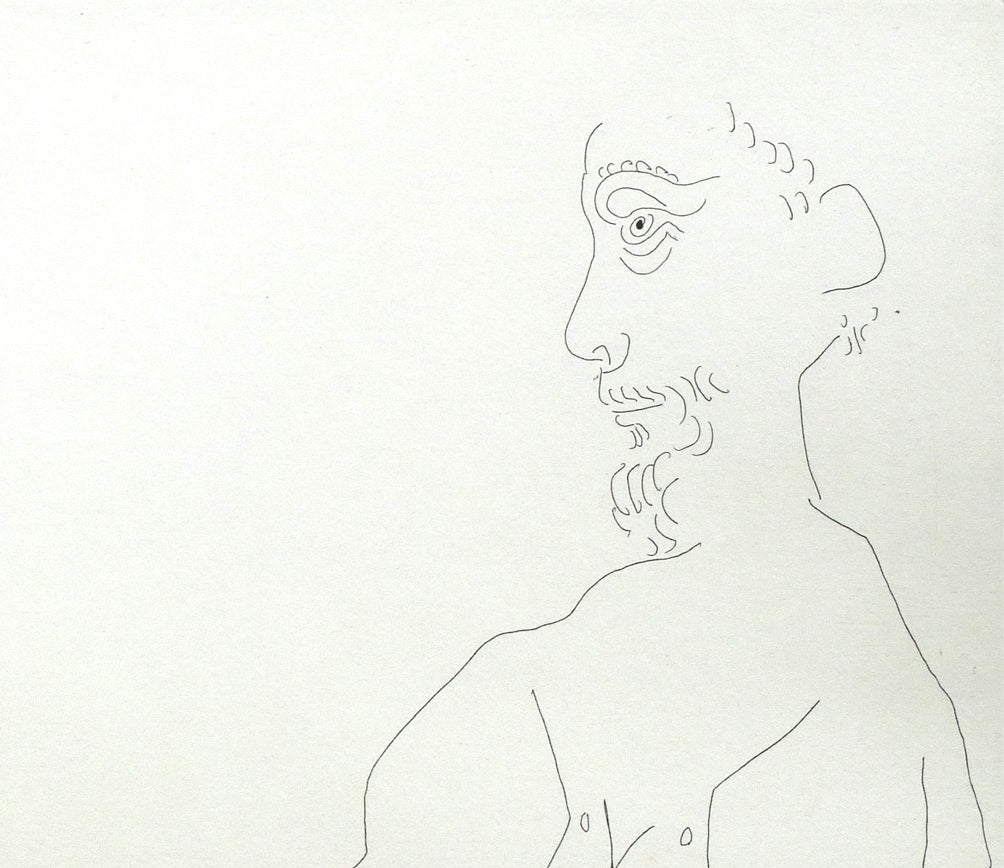 パブロ ピカソ（Pablo PICASSO）「156シリーズ No.43（画家とモデル