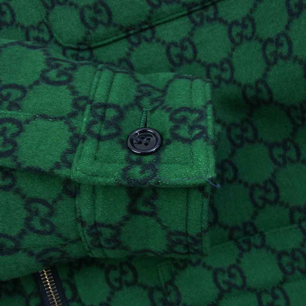 GUCCI グッチ 24SS 770330 GG 総柄 ウール フランネル シャツ ブルゾン