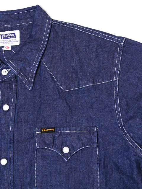 Pherrow's（フェローズ） 】 シャンブレーウエスタンシャツ [ Chambray