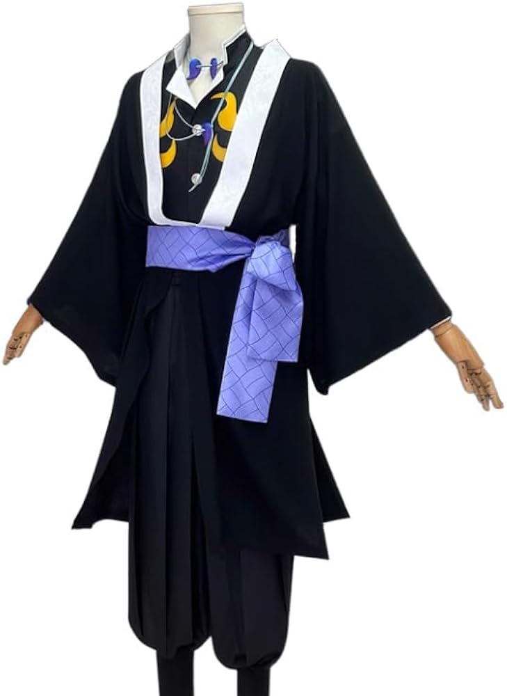 Amazon.co.jp: [angel628] コスプレ衣装 鬼滅の刃 獪岳 かいがく