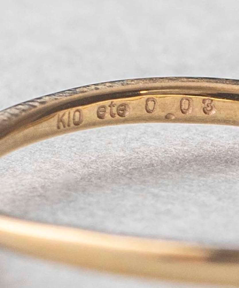 Amazon | (エテ) ete K10YG ダイヤモンド ピンキーリング 720622 1号