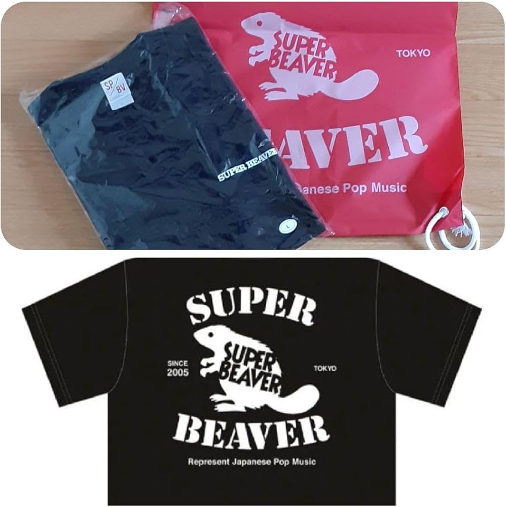 Amazon.co.jp: スーパービーバー バックドロップTシャツ ライブ限定