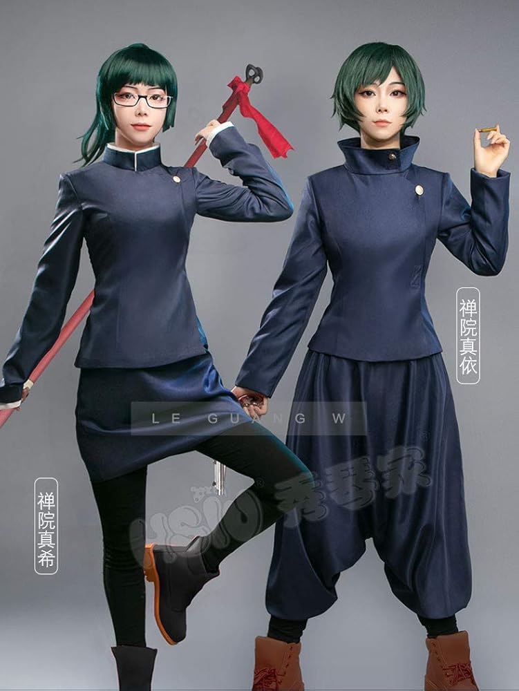Amazon.co.jp: 呪術廻戦 禪院真希 禪院真依 コスプレ衣装 1着風 : ホビー