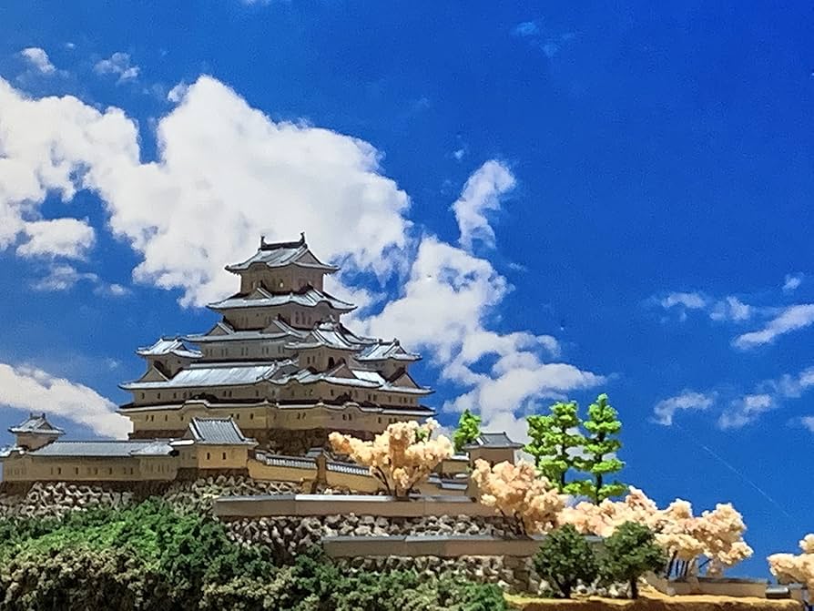 Amazon | [完成品] 日本100名城 姫路城天守閣1/500サイズ(本丸