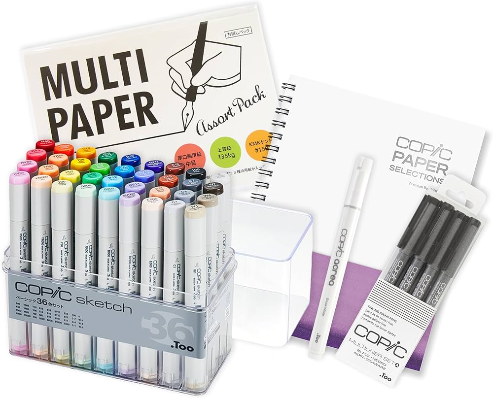Amazon.co.jp: Too コピック スケッチ ベーシックボックス 36色 日本製