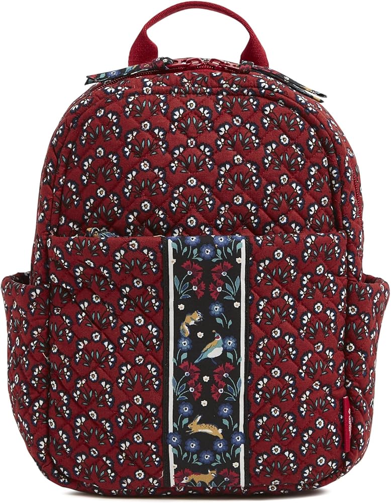 Amazon.com: Vera Bradley Women's Cotton Small Backpack, Enchanting