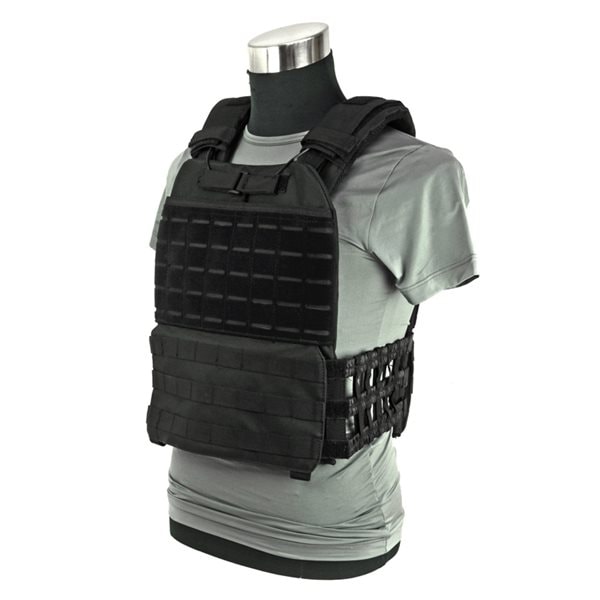 TACTECタイプ プレートキャリアー ブラック | エアガン,ミリタリー用品