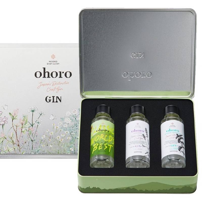 ohoro GIN スタンダード オリジナル缶BOX 入 100ml × 3本セットニセコ