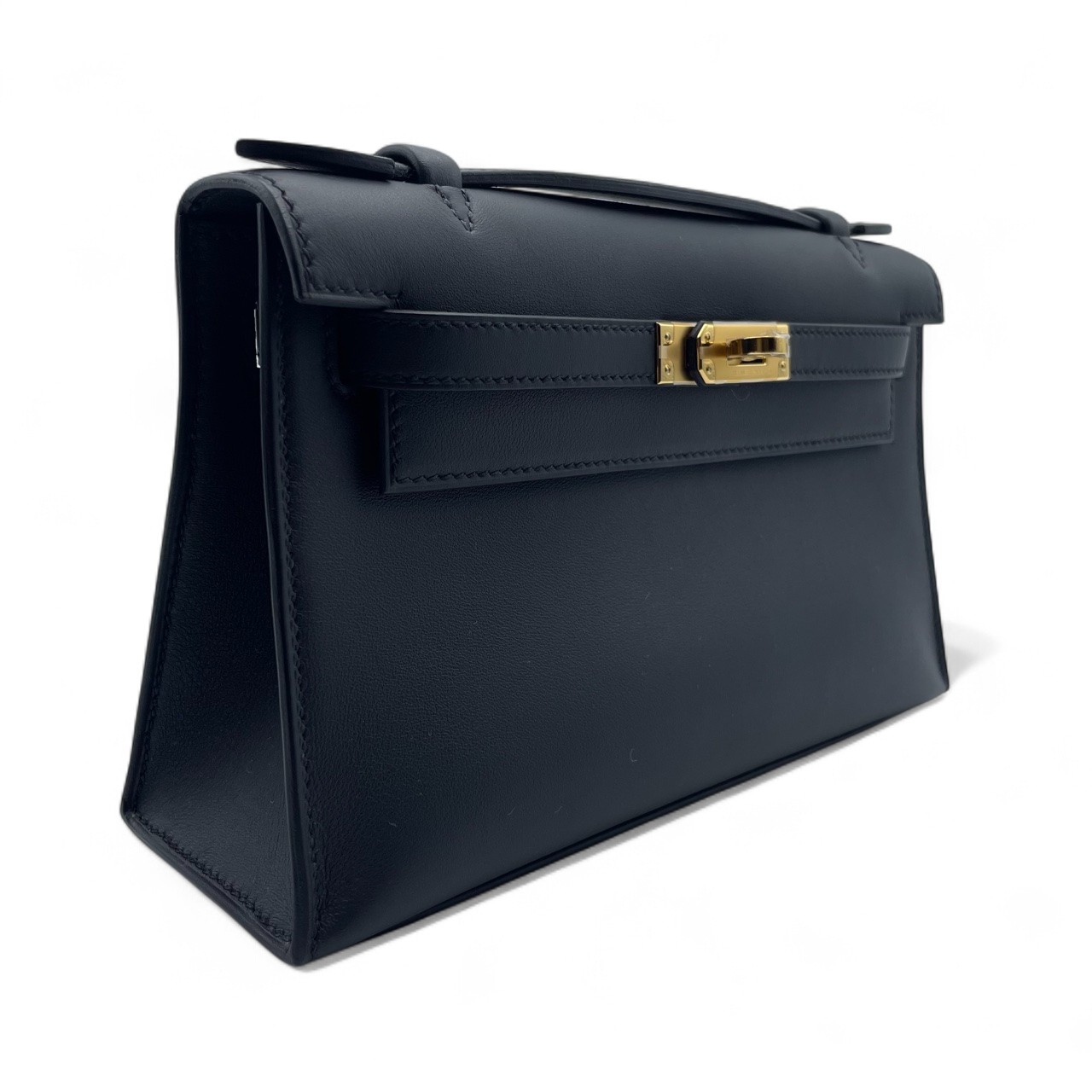 エルメス ポシェットケリー 22 ノワール ヴォースイフト ゴールド金具