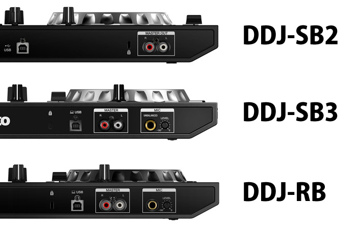 Pioneerエントリーモデル人気コントローラーDDJ-SB2 DDJ-RB 徹底比較