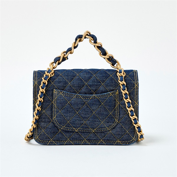 CHANEL マトラッセ 2021年以降 ショルダーバッグ ブルー ゴールド