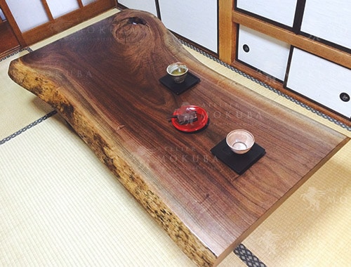 ローテーブルxウォールナット【福岡県 個人住宅】和の雰囲気にもマッチ