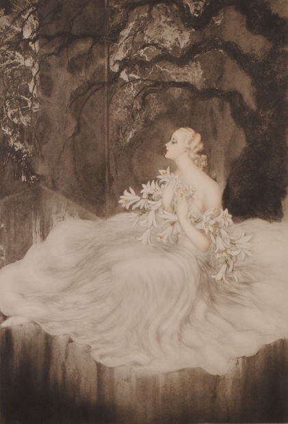 ルイ・イカールが銅版画で制作したアールデコの絵画「リリィ」を通販で販売