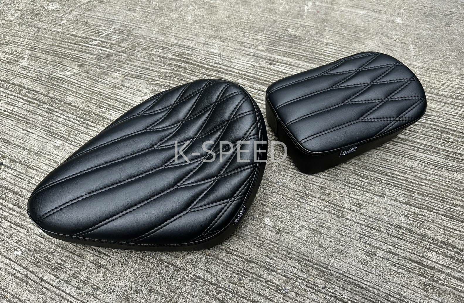 レブル250/500 ダブルシート Diabolus ミックスパターン ブラック K