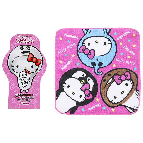 なめこ×ハローキティ ぷちたおる｜なめこぱらだいす☆なめこ公式サイト
