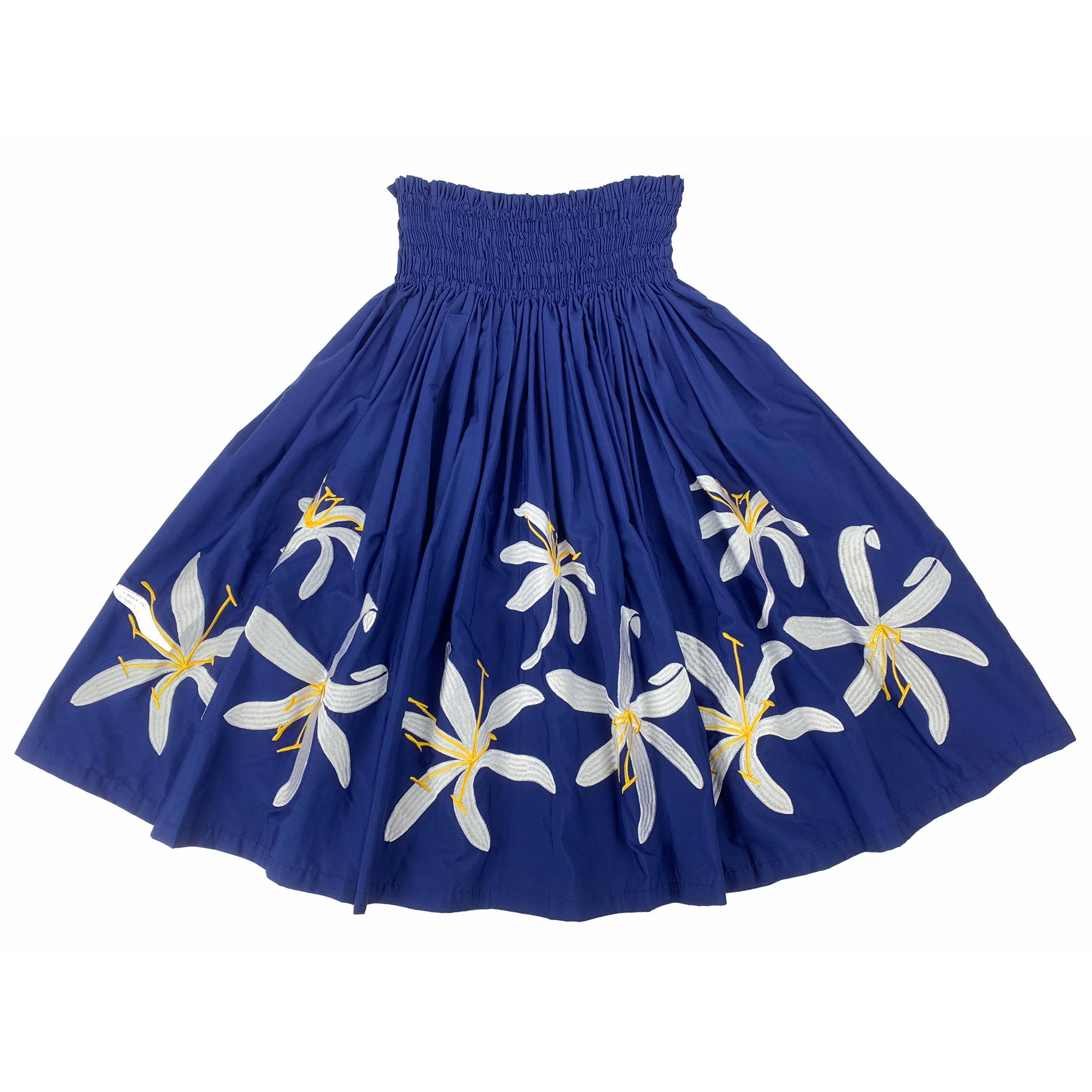 ナニプア パウスカート 刺繍 スパイダーリリー