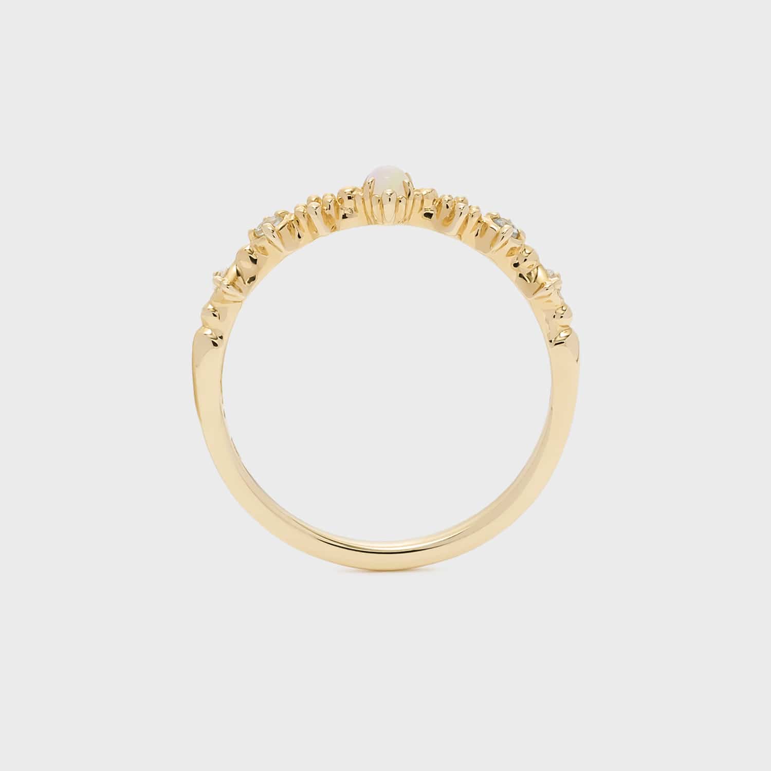 Pocket Ring】K10オパールピンキーリング｜ピンキーリング｜ノジェス