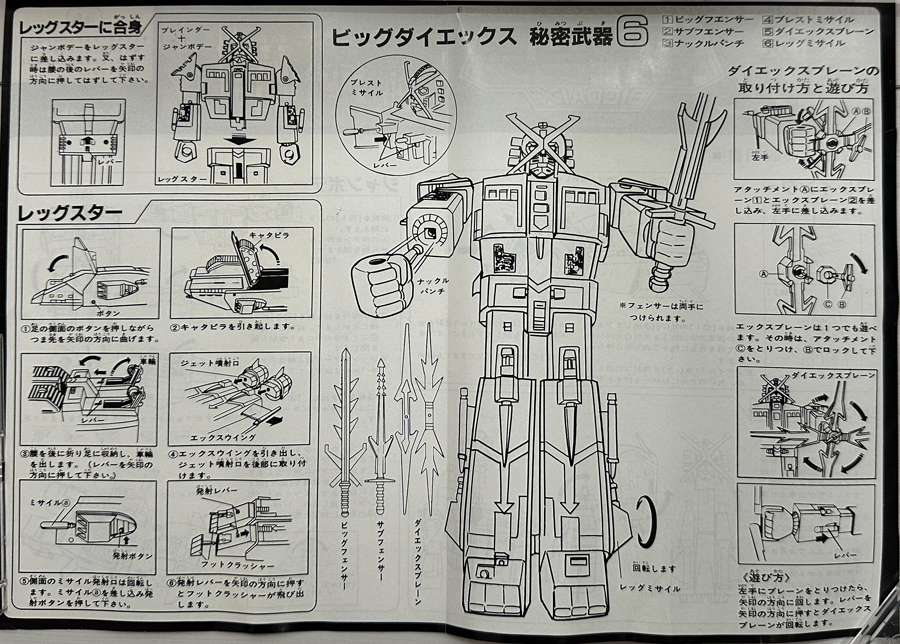 タカトクトイス 電撃合身ビッグダイエックス TAKATOKU TOYs BIGDAI X X