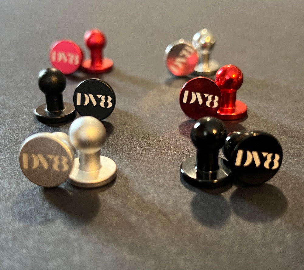Aluminum Anodized DV8 plugs for JT Proflexes - assorted colors