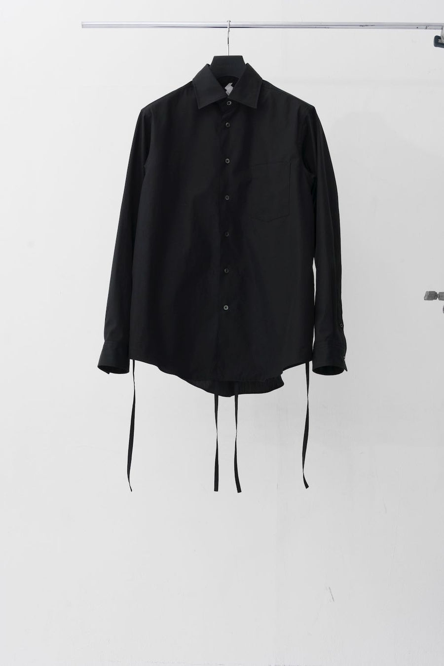 SOSHIOTSUKI's THE KIMONO BREASTED SHIRT BLACK mail order | Palette