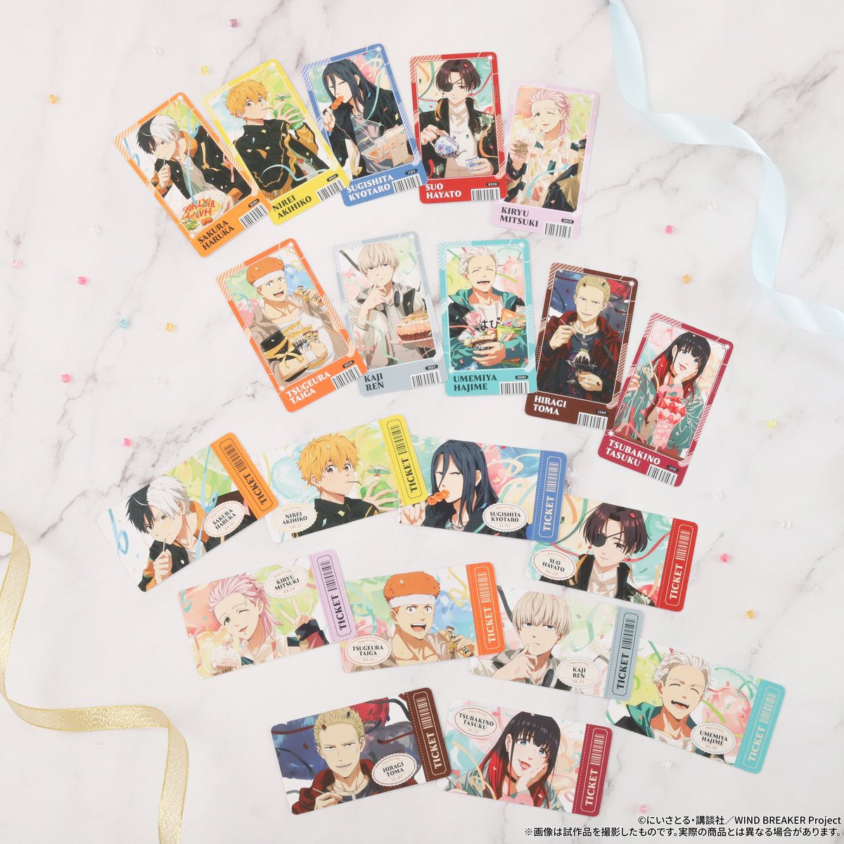 TVアニメ「WIND BREAKER」 チケット風デザインのカード 「チケコレ」が