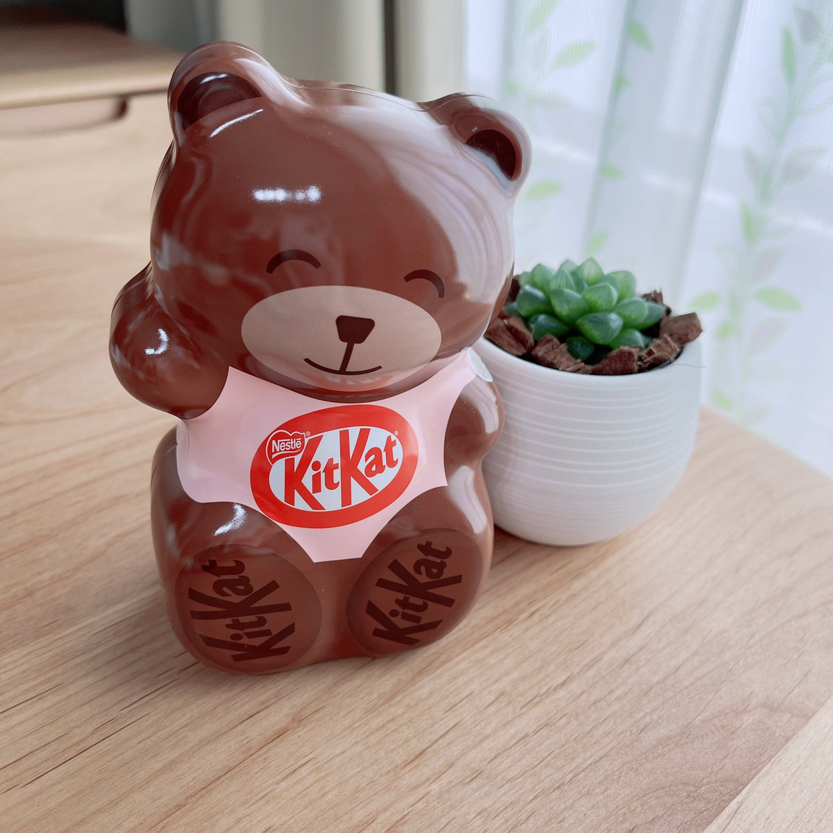 ハピバレ🍫 ということで（？）今朝、読者さまから かわいいチョコが