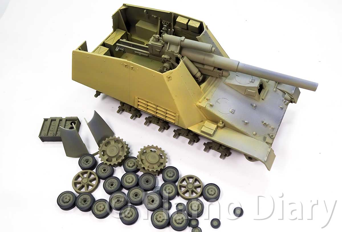 プラモ日記 » 15cm自走重榴弾砲フンメル初期型 その15 基本塗装