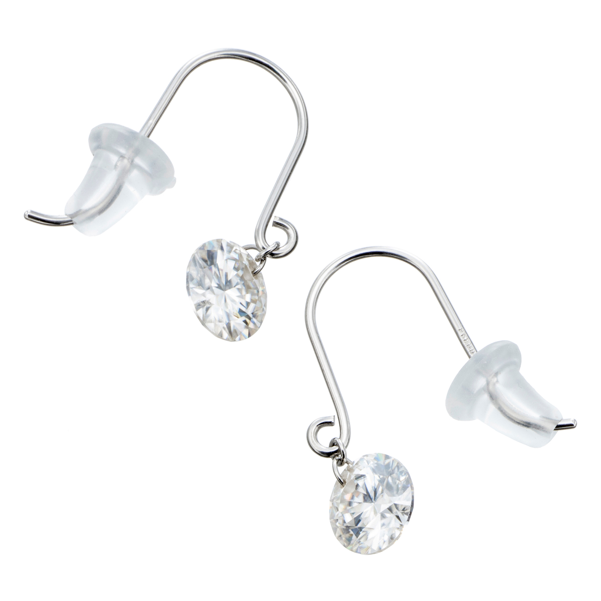 PT 合成モアッサナイト フックピアス 計1.0ctUP - QVC.jp