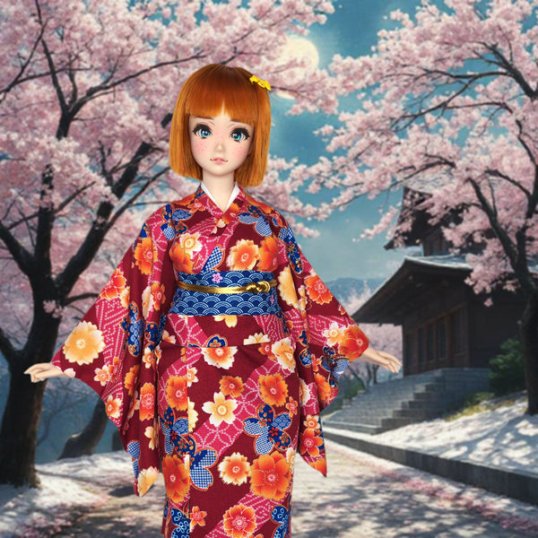 1/3 Smart Pear Vinyl BJD Dolls - Japanese Kimono: Yukata, Furisode