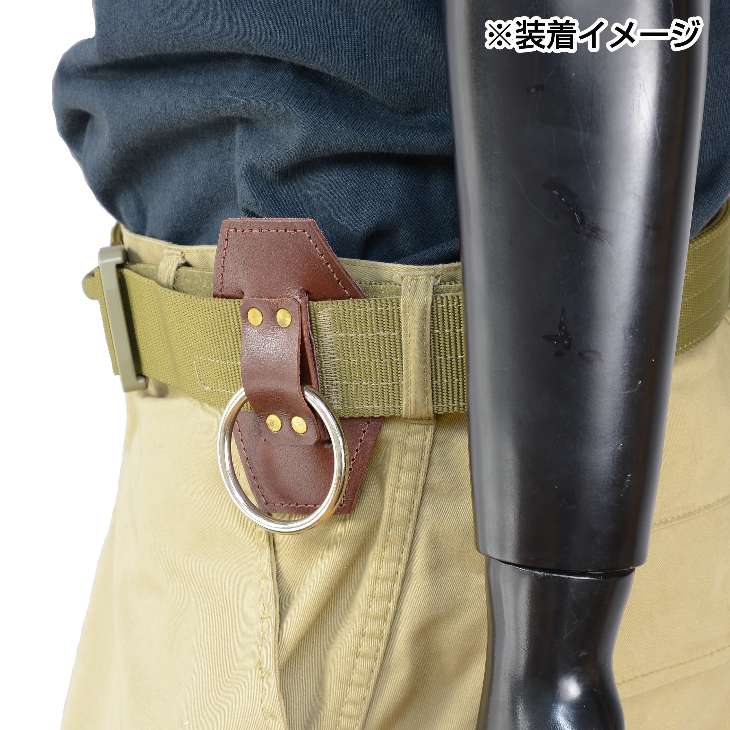 Get Dressed For Battle アックス ホルダー BrownLeather スチール