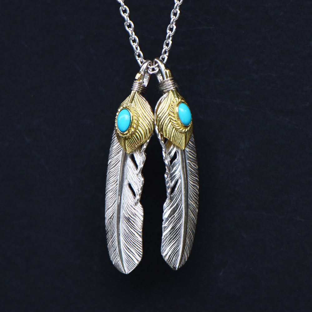 TADY&KINGハートK18フェザー金縄ターコイズ Lサイズ ALL ITEM