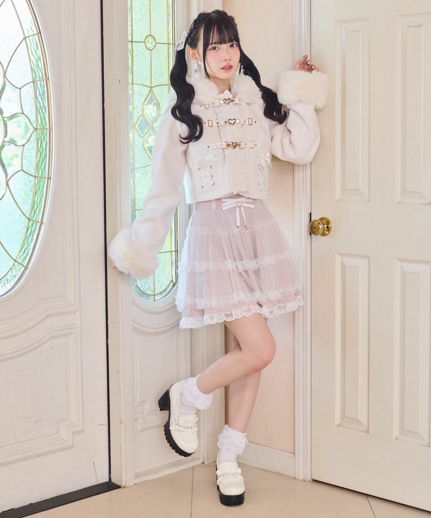 ハートバックルショートコート | Rlab store