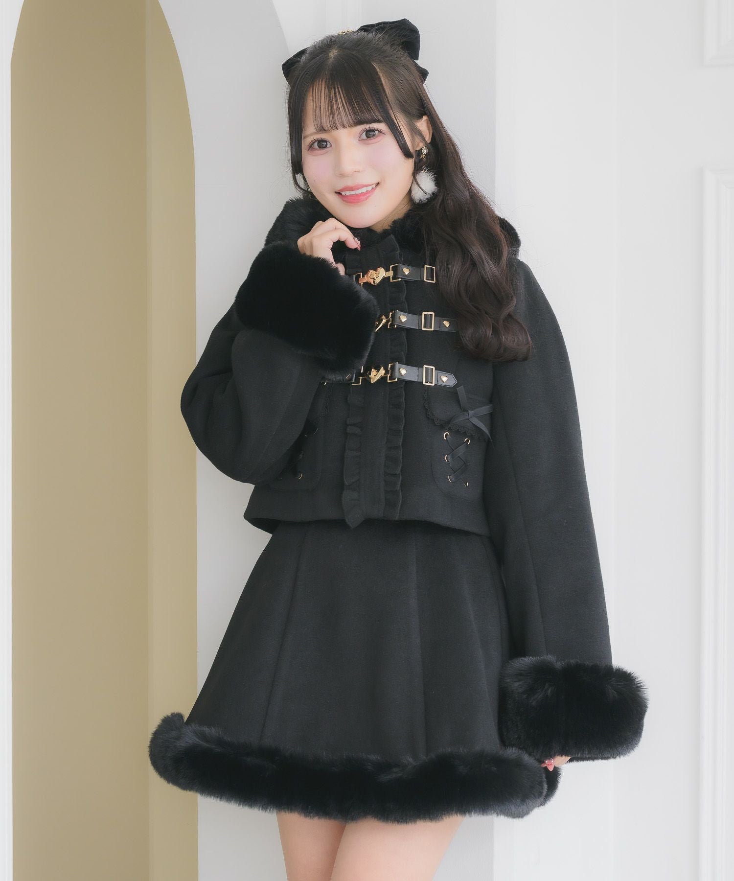 ハートバックルショートコート | Rlab store