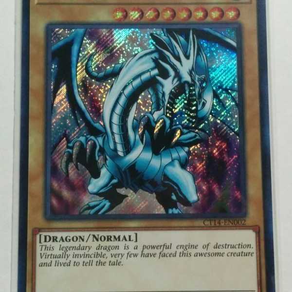 遊戯王 英語 青眼の白龍 CT14 シークレット シク ブルーアイズ 1枚の