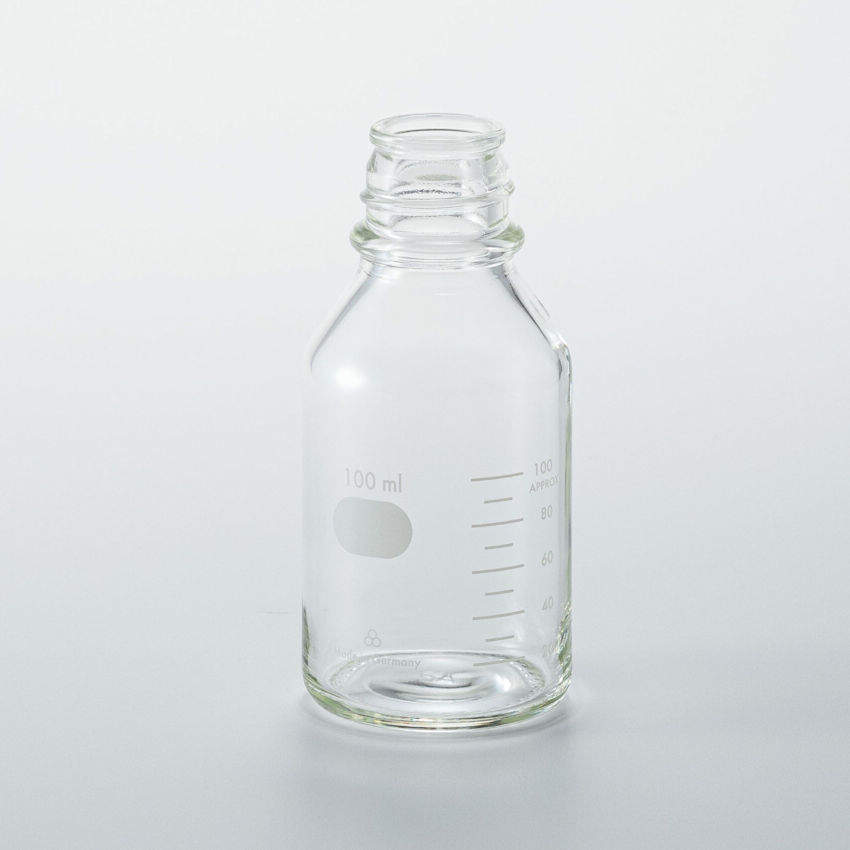 三商 SG（ガラス）ボトル 白 瓶のみ 100ml｜総合的理化学機器