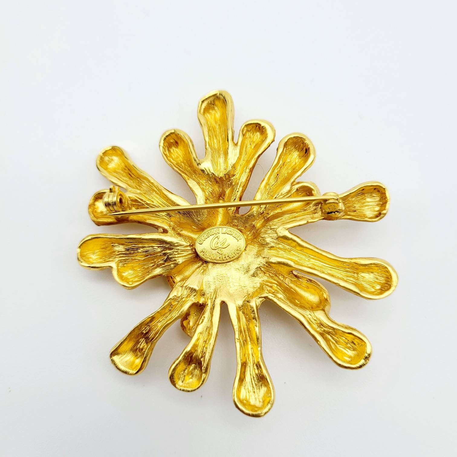 Vintage Impressive Christian Lacroix Goldtone Brooch – Secondista